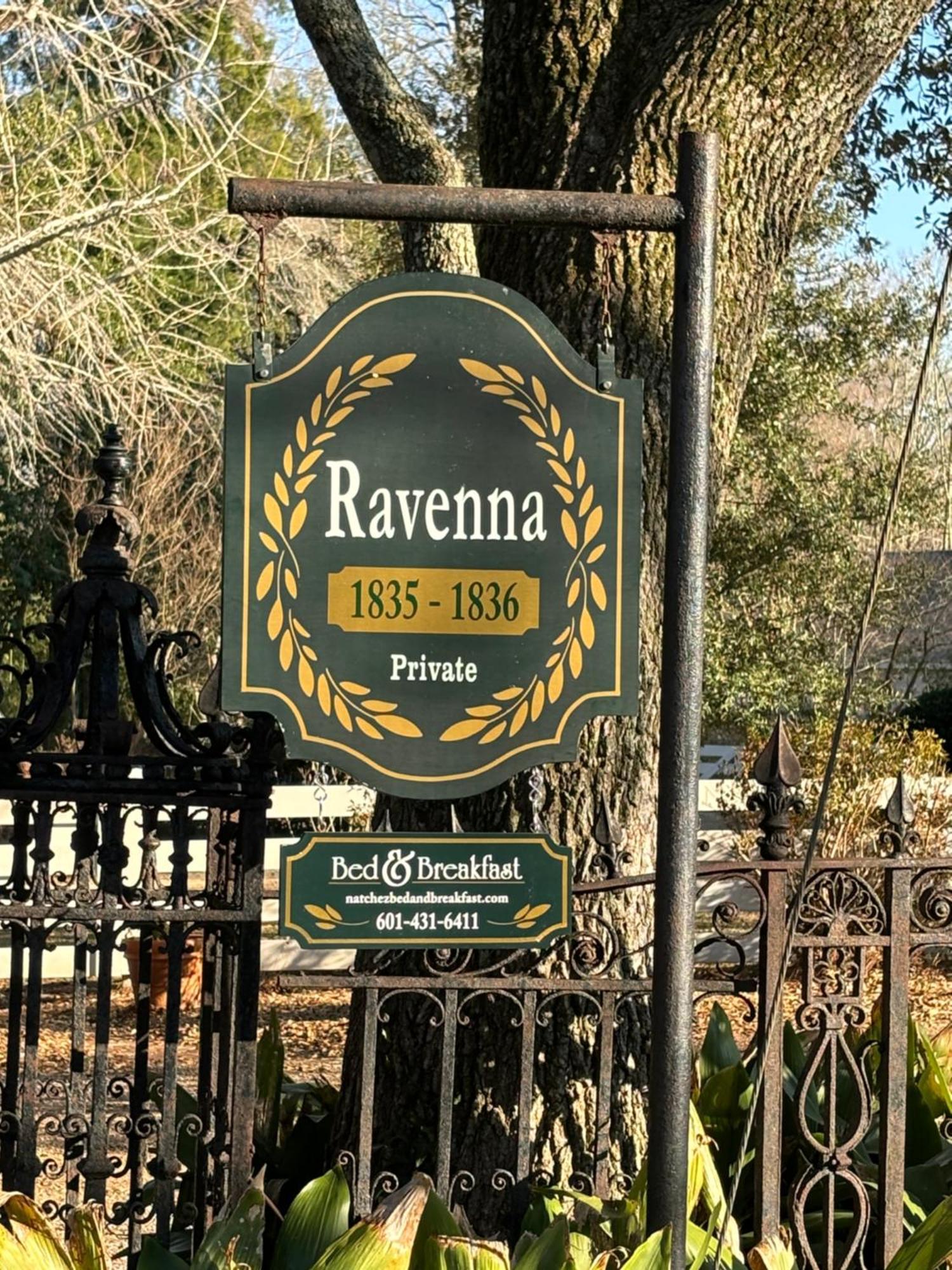 Ravenna Bed And Breakfast 纳奇兹 外观 照片